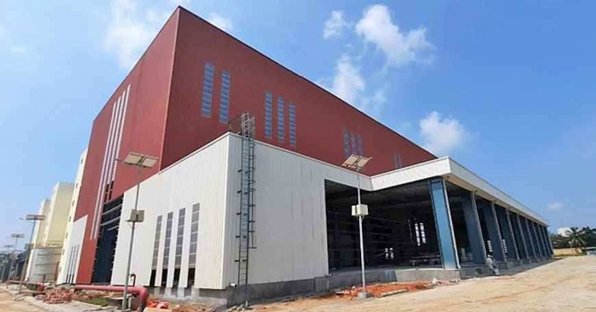 Zamil Steel India Supplies Pre-engineered buildings for Pidilite Industries Packaging Unit in Visakhapatnam