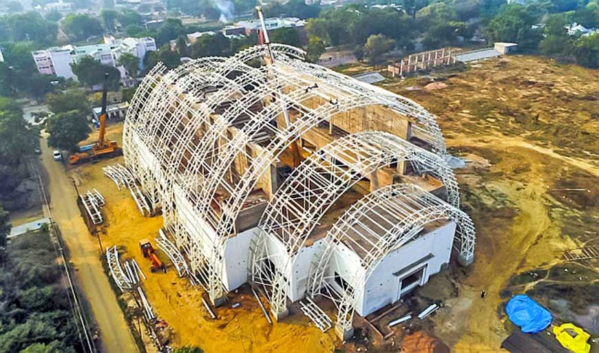 Zamil Steel supplies Pre-Engineered Steel Buildings for Premier Indoor Stadium in India